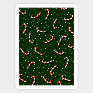 Candy cane pattern illustration Sticker